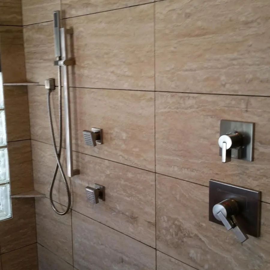 Shower fixture installation for Water Heater Replacement in Middlesex